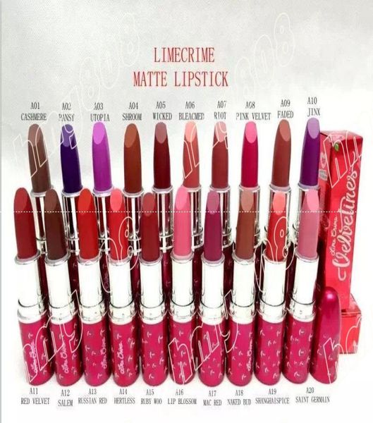 

newm7715 matte 20color style lipstick 20pcslot0123452709169
