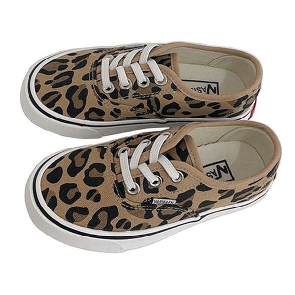 

sneakers kruleepo children girls leopard canvas casual shoes for baby kids boys crosstied rubber bottom outdoor gym running sneakers 230705, Black;red