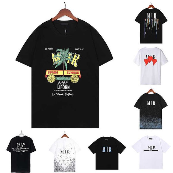 

2023 designer mens t shirts womens ami printed fashion man t-shirt casual tees short sleeves luxury hip hop streetwear tshirts size s-xlceog, White;black