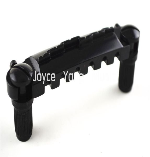 

black tailpiece matching locking studs for lp style electric guitar bridge wholes3974386