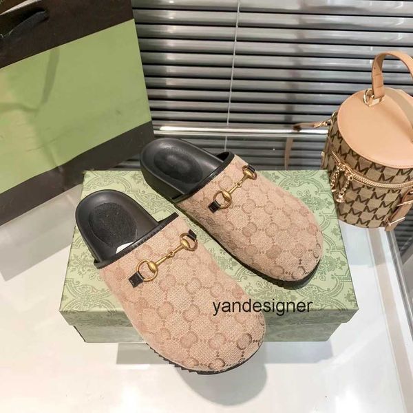 

half drag round head design slipper fashion new multiple pages, Black