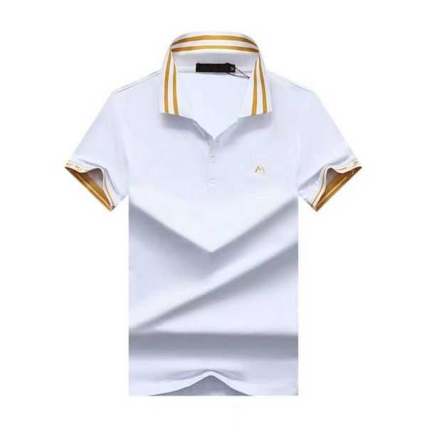 

2023 designer striped polo shirt t snake bee flower embroidery men's high street fashion horse m-3xl q21g, White;black