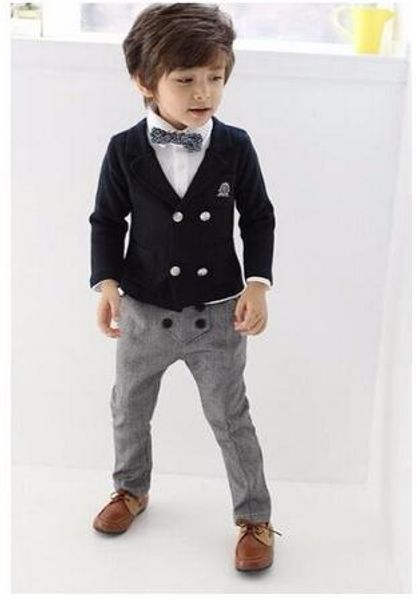 

vests 2018 blazers jackets for baby boys wedding suits kids clothes suit kids lounge suit boys blazers suits (2 pcs) ing, Black;white