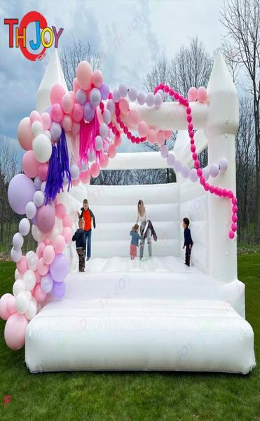 

outdoor activities commercial grade bounce house full pvc inflatable wedding bouncy castle jumping bed kids audits jumper white fo1259871