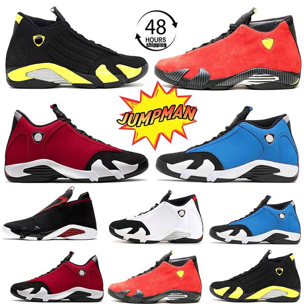 

mens jumpman 14 basketball shoes designer 14s sports sneakers laney hyper royal black toe thunder last slight ginger defining moments men hi