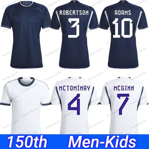 

2023 scotland soccer jerseys 150 th jersey mctominay john mcginn andy robertson dykes fraser adams hanley men kids kit home away football sh, Black;yellow