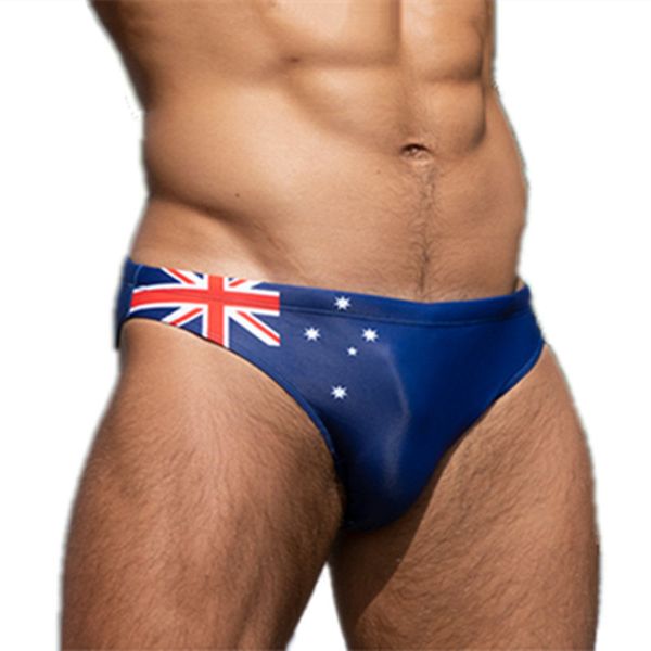 

men's swimwear flag of the united states men's swimsuit eu size bikini gay beach shorts seobean slip 230705