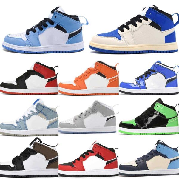 

trainers1 1s baby kids basketball shoes jumpman girls boys black white dark jorden mocha university blue patent retros candy bred pine green