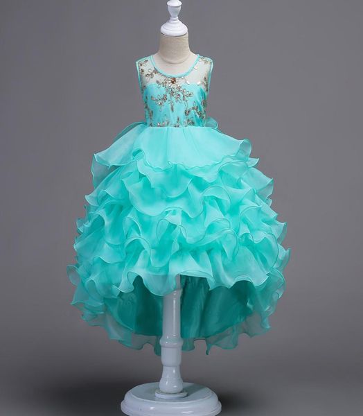 

flower girl wedding white dresses for girls prom party gown designs children039s clothing tulle costume for kids clothes4469109, Red;yellow