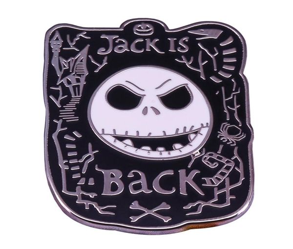 

skull jack is back brooch animated movie christmas eve thriller badge4147525, Blue