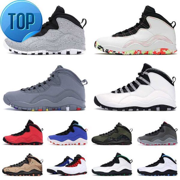 

jumpman 10 10s x mens basketball shoes ember glow trainers orlando seattle smoke grey woodland camo tinker steel grey designer