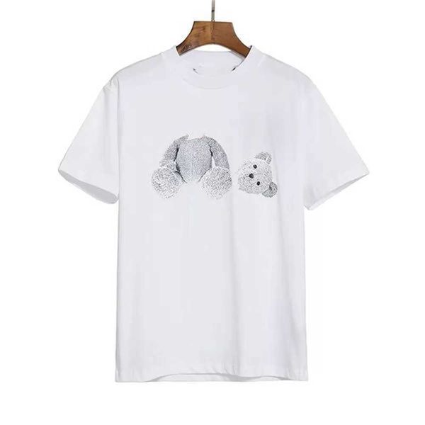 

mens tees women t shirts designer t-shirts black and white printing teddy bear cottons casual shirt luxurys tshirts clothing street shorts s, White;black