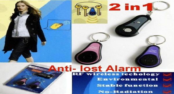 

2 in1 anti lost alarm rf wireless electronic key finder locator key chain 1 transmitters 2receivers1740954