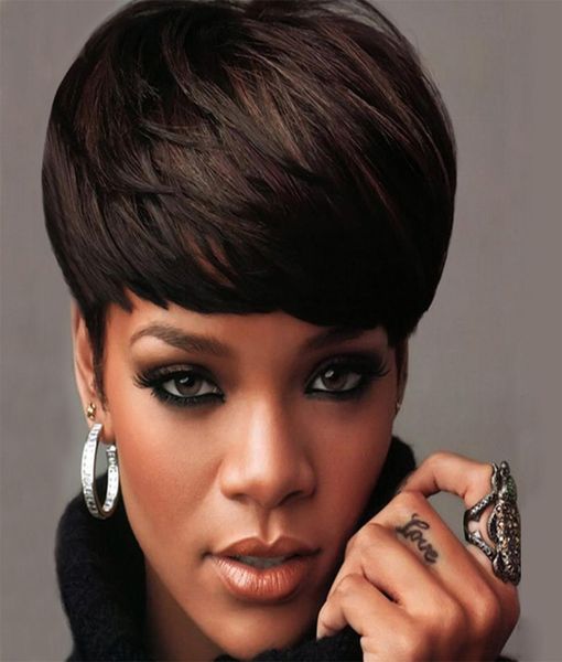 

2020 amazon selling european and american wig women039s high temperature silk wig fashion realistic short curly hair headge5867865, Black