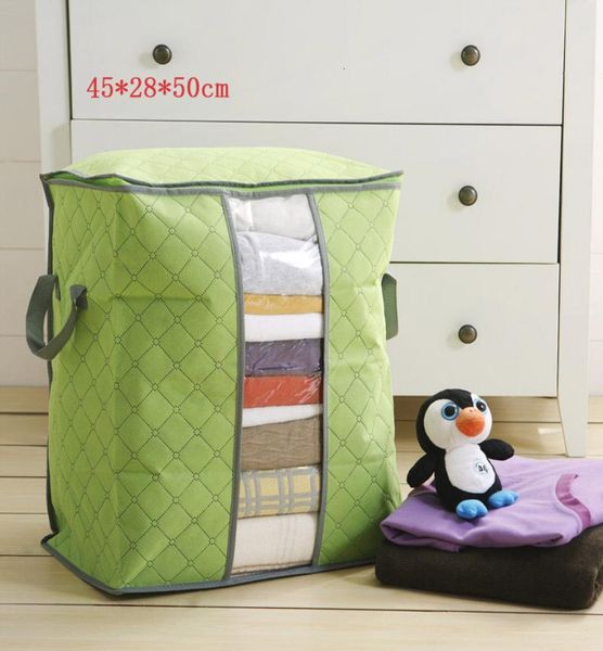 

2019 travel bag portable duffle bag organizer non woven underbed pouch packing cubes box bamboo clothing luggage bag3908423