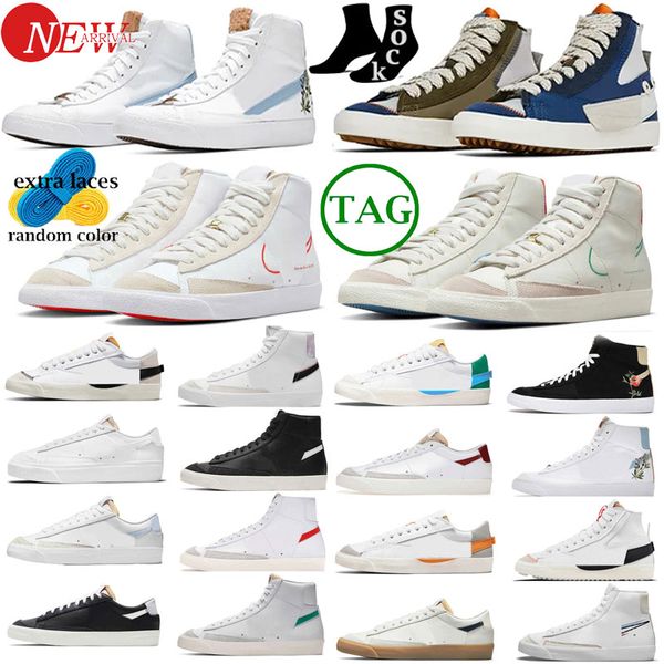 

blazer mid 77 vintage mens women running shoes blazers white black pacific blue magma snakeskin habanero red kumquat be true platform traine