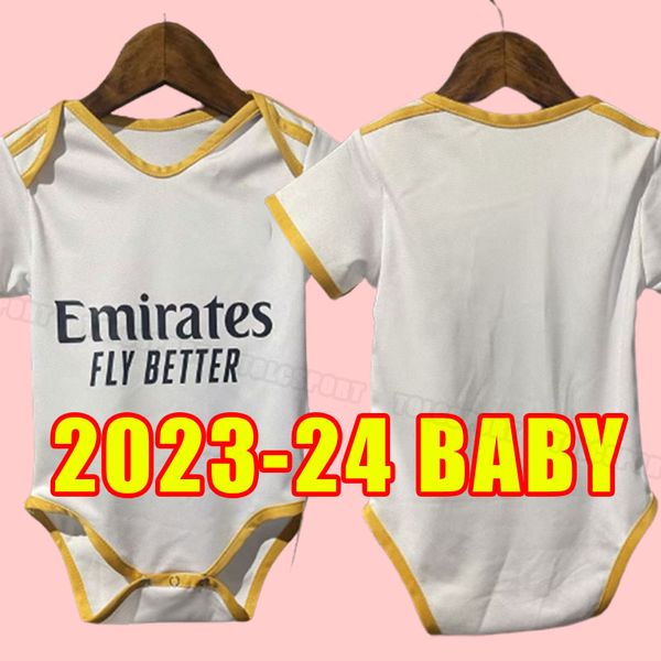 

baby 23/24 camavinga soccer jerseys 2023 2024 real madrids benzema rodrygo rudiger modric marcelo lucas v bellingham valverde kids vini jr i, Black;yellow