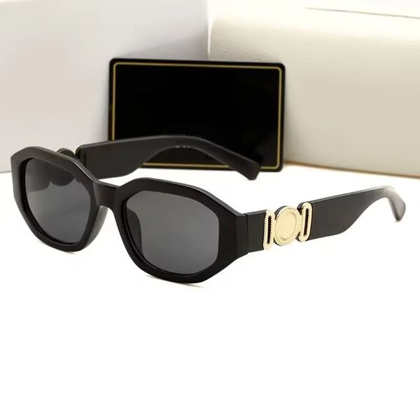

luxury designer sunglasses for women mens glasses polarized uv protectio lunette gafas de sol shades goggle with box beach sun small frame f, White;black