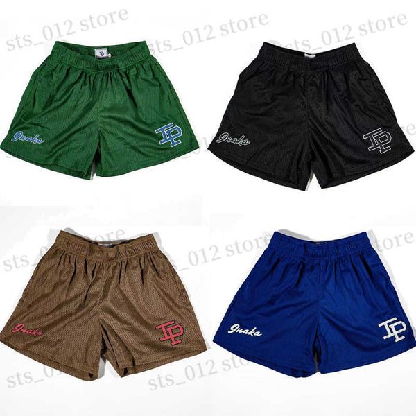 

men's shorts inaka power shorts classic base bet print ip mesh quick dry breathable fitness sports jogging short pants men women t23070, White;black