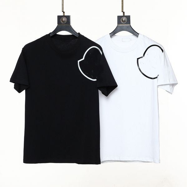 

2023 new designer new mens t-shirts classic embroidered casual women t-shirts fashion clothing business short sleeve calssic tshirt size m-x, White;black