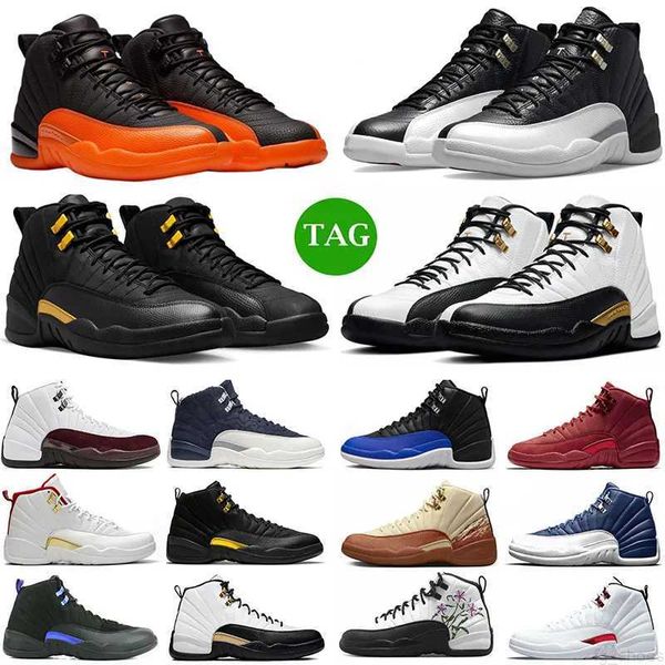

12 12s men basketball shoes brilliant orange playoffs bulls black taxi cherry field purple royalty stealth university blue gold utility trai