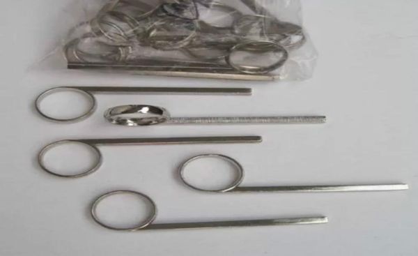 

10 pcs nickel plated trumpet slide finger ring for repairing part new4199822
