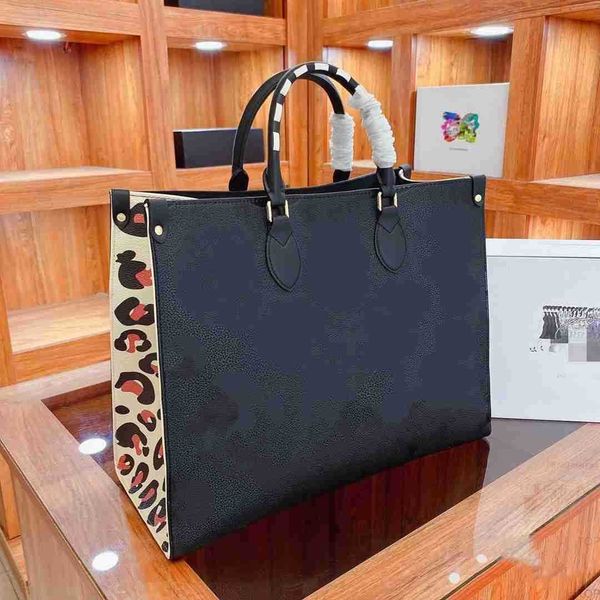 

luxury designer women bag monograms onthego gm mm pu genuine leather bags louiseitys handbag purse tote lady shoulder bags crossbody fh9