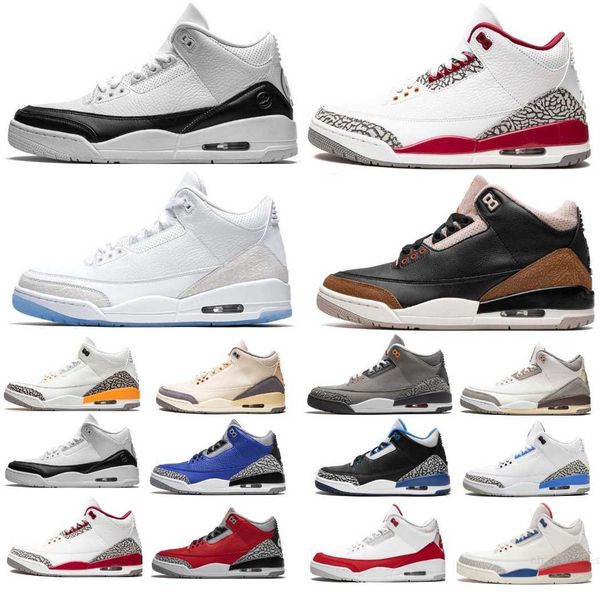 

jumpman 3 men 3s women basketball shoes gold shady muslin oreo white cement black cat cardinal red racer true blue varsity royal fur sport s