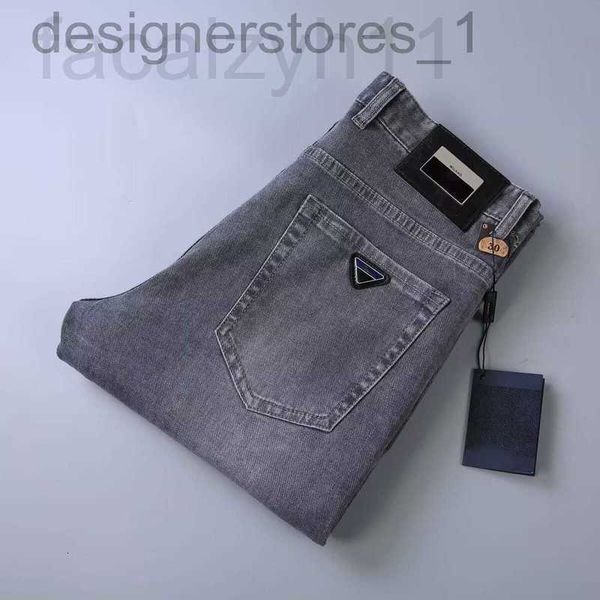 

men's jeans designer 2023 spring autumn stretch denim slim jean man classic trousers black casual mens pants grey uroa 8sdc, Blue