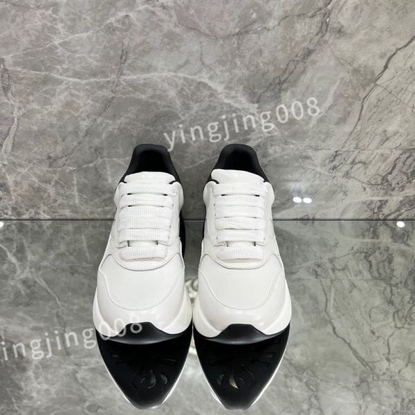 

luxury designer sneaker trainer casual shoes calfskin leather white letter platform fashion low sneakers size 35-46 xsd230425, Black