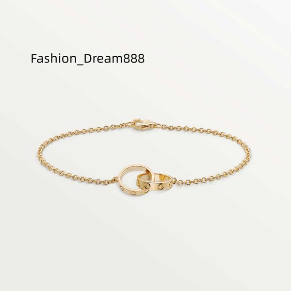 

high edition titanium steel charm bracelets love bracelets for women girls ladies gift designer jewelry classic design double loop crossed, Golden;silver
