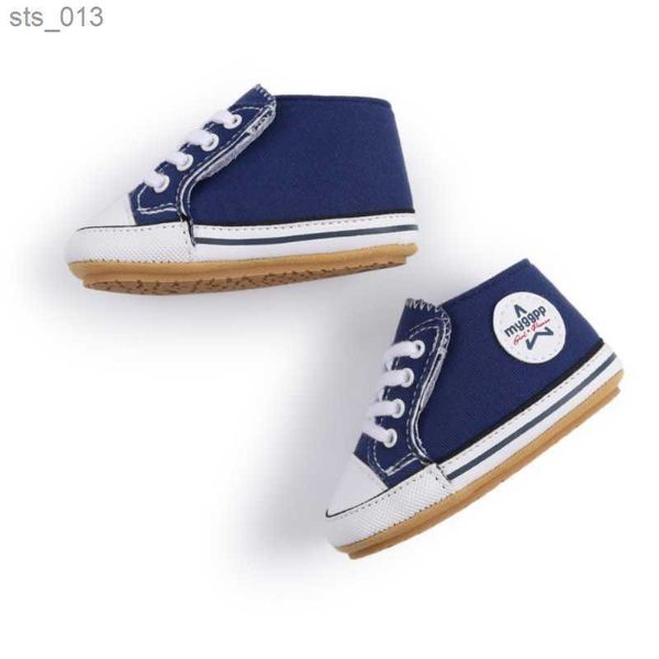 

classic baby boy girl canvas solid sneaker cotton soft anti-slip sole toddler casual crib shoes 2021 l230518, Black