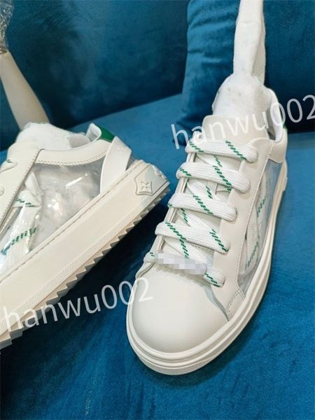 

luxury trainer casual shoes sports shoes golden fashion men women casual shoes white leather flat shoe size 35-41 dc220508, Black