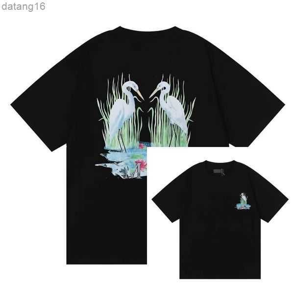 

limited edition amirs designer t shirt of 2023 rabbit year new couples tees street wear summer fashion splash-ink letter print design couple, White;black