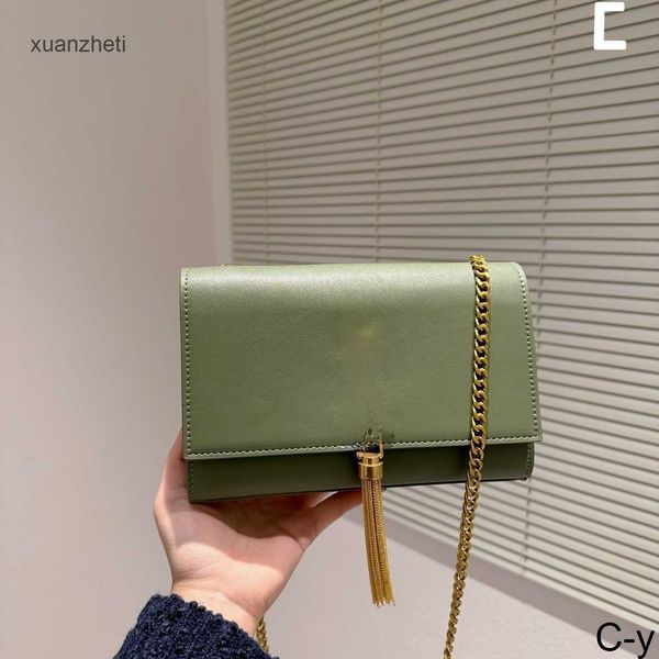 

lady purse flap designer yslbag chain tassel trendy satchel shoulder bag classic kate flip luxury classic brand handbag siant paris lourent