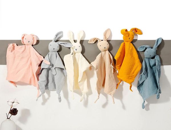 

soft organic cotton muslin bunny rabbit animal newborn pacify towels bibs soothers towel robes m40617237513