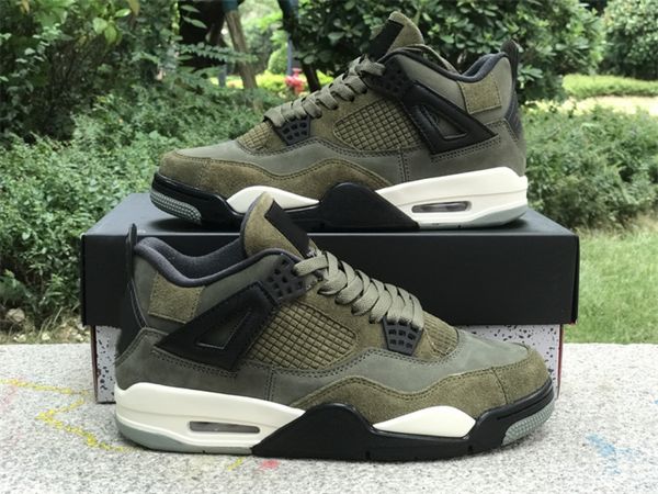 

basketball shoes jumpman 4 craft medium olive fb9927-200 og sneakers