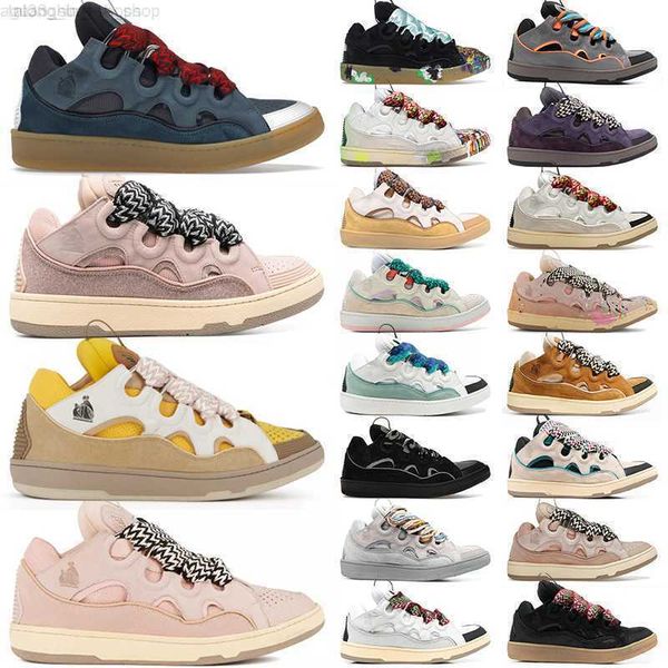 

designer shoes for men women curb sneakers 2023 luxury calfskin rubber nappa mesh loafers graffiti glitter thick bottom paris platform brand