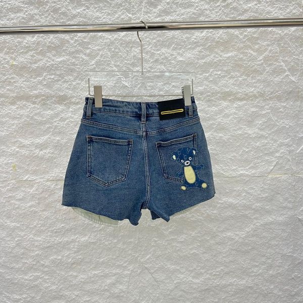 

2023 fashion women's jeans womens jeans designer denim shorts letter rhinestone pants design ladies summer short pant clothes g1, White;black