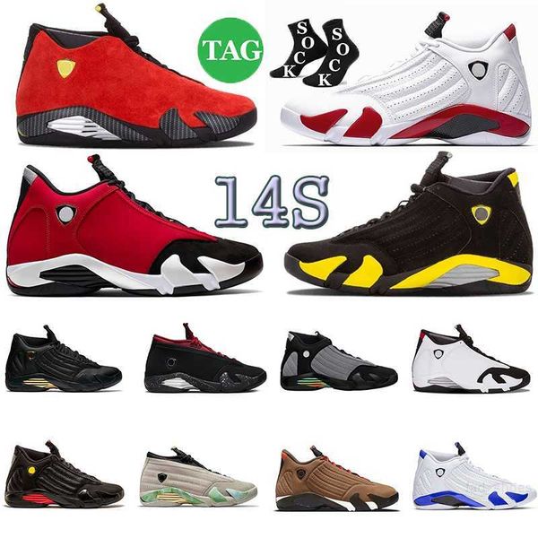 

jumpman 14 basketball shoes 14s thunder winterized ferrar gym red hyper royal black toe particle grey mens sports sneakers