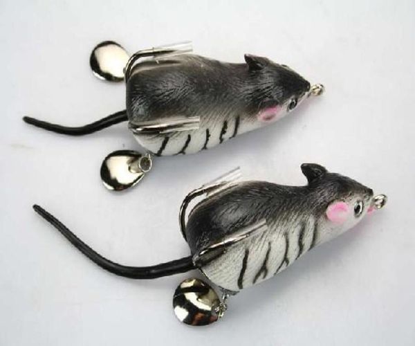 

whole lot 10 mouse fishing lures crankbait hand baits hooks pvc bass 204g75cm 9542825