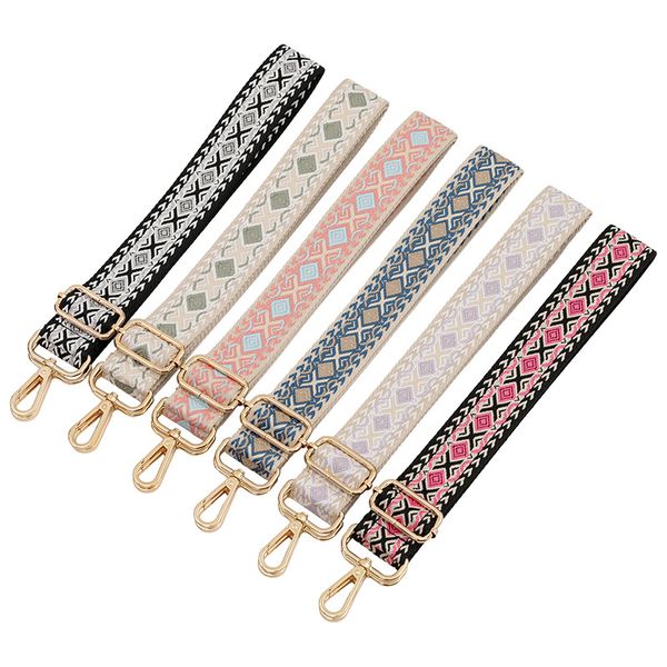 

new style bag strap adjustable bag part accessories for handbags leather belt wide 3.8*135cm rainbow shoulder strap replacement, Black