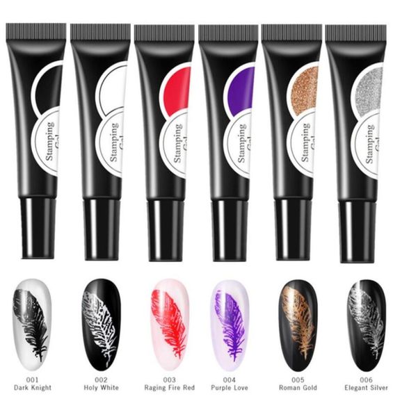 

azure beauty nail stamping gel polish nail art permanent uv varnish hybrid led gel lacquer diy stamping pattern nail gel polish9586905, Silver