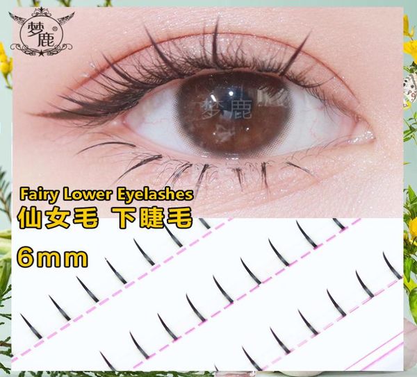 

6mm single fairy hair lower eyelashes false eyelash extensions soft a style natural individual lashes cluster 11431577120