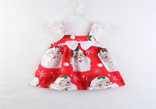 

kids clothing 2018 brand new toddler infant baby girl clothes christmas dress bowknot floral sleeveless strap princess party girls8557109, Red;yellow