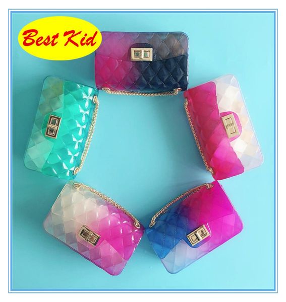 

kid dhl new jelly bags for baby girls childrens summer fashion coin purse kids crossbody bags new candy colors bags bk0587645026, White