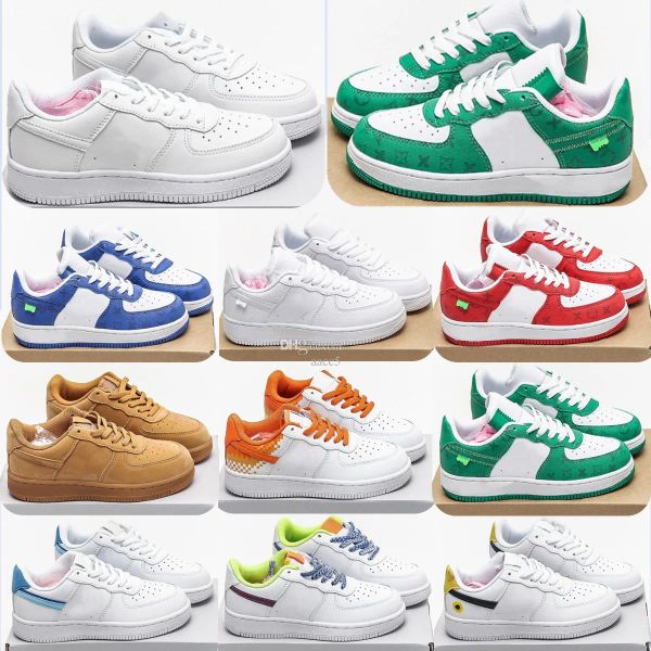 

toddlers af1 forces 1 kids shoes boys girl toddler shadow pale ivory tropical twist triple white black double-layering infant children one a