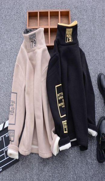 

children039s sweater plus velvet thickening autumn and winter clothes for boys and girls big children039s winter longsleev8668089, Black