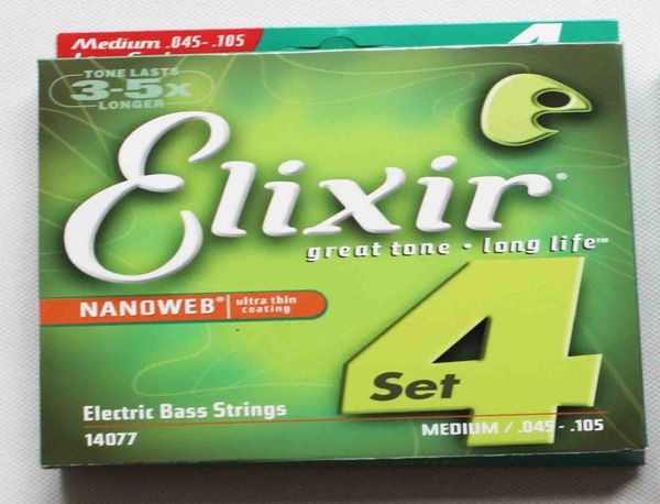 

1 set 14077 4 string elixir electric bass strings nanoweb medium 0451056668119