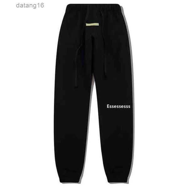 

men's and women hoodies leisure fashion trends essentiel designer tracksuit hoody set casual oversize hooded pullover essentail long sl, Black